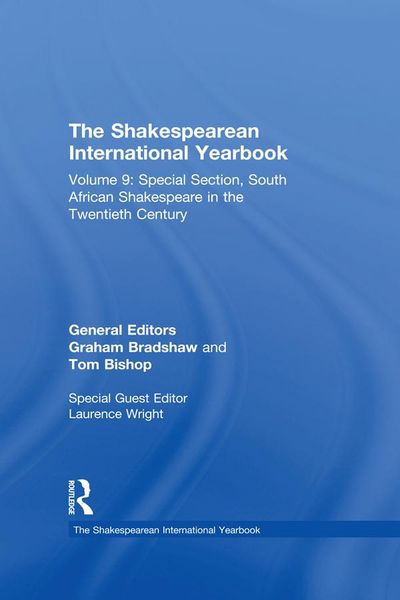 Produktbild: The Shakespearean International Yearbook