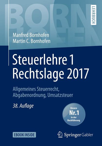 Produktbild: Steuerlehre 1 Rechtslage 2017