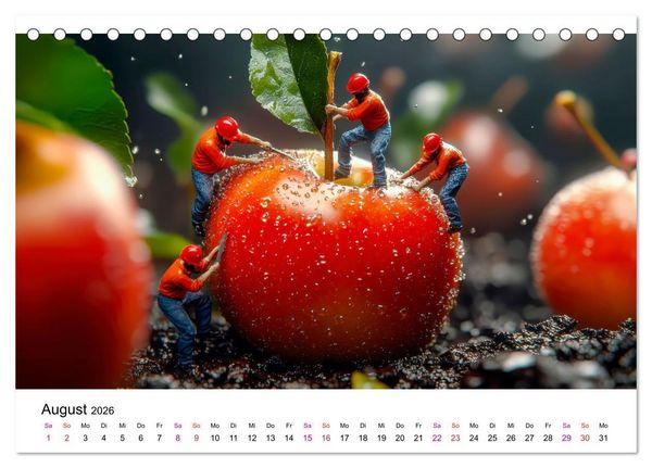 Produktbild: Winzige Welten - die kleinen Helfer des Jahres (Tischkalender 2026 DIN A5 quer), CALVENDO Monatskalender