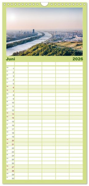Produktbild: Familienplaner 2026 - Wundersch&ouml;nes &Ouml;sterreich mit 5 Spalten (Wandkalender, 21 x 45 cm) CALVENDO