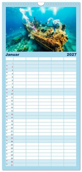 Produktbild: Familienplaner 2027 - Sirenen - die unheimliche Verlockung mit 5 Spalten (Wandkalender, 21 x 45 cm) CALVENDO
