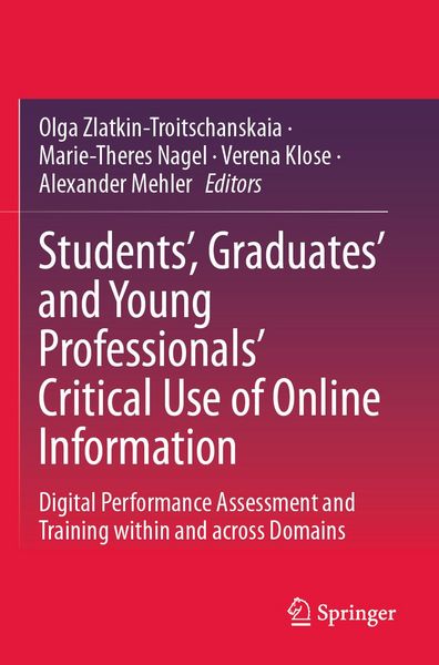 Produktbild: Students&rsquo;, Graduates&rsquo; and Young Professionals&rsquo; Critical Use of Online Information