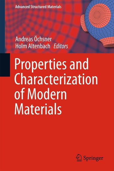 Produktbild: Properties and Characterization of Modern Materials