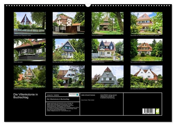 Produktbild: Die Villenkolonie in Buchschlag (Wandkalender 2026 DIN A2 quer), CALVENDO Monatskalender
