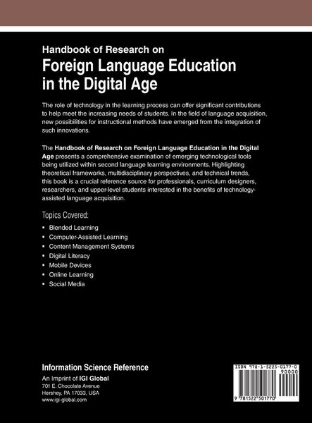 Produktbild: Handbook of Research on Foreign Language Education in the Digital Age
