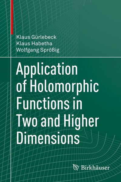 Produktbild: Application of Holomorphic Functions in Two and Higher Dimensions