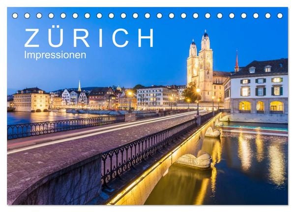 Produktbild: Z &Uuml; R I C H Impressionen (Tischkalender 2026 DIN A5 quer), CALVENDO Monatskalender