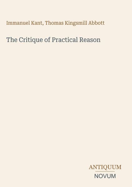 Produktbild: The Critique of Practical Reason
