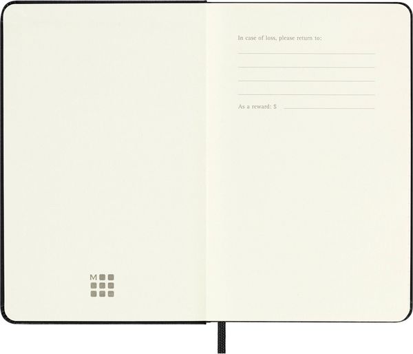Produktbild: Moleskine Notizbuch, Pocket/A6, Liniert, Fester Einband, Schwarz