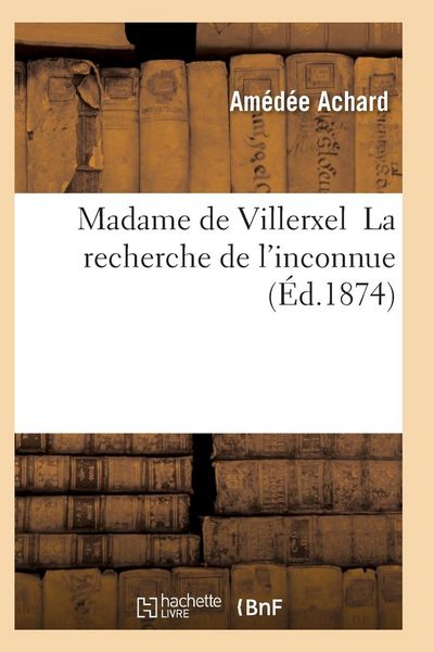 Produktbild: Madame de Villerxel La Recherche de l'Inconnue