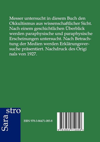 Produktbild: Wissenschaftlicher Okkultismus