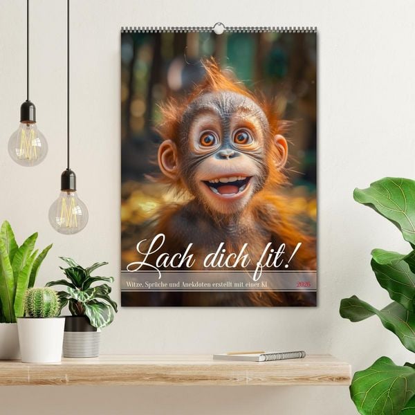 Produktbild: Lach Dich fit ! (Wandkalender 2026 DIN A2 hoch), CALVENDO Monatskalender