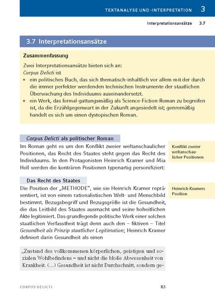 Juli Zeh Corpus Delicti Zusammenfassung 'Corpus Delicti von Juli Zeh - Textanalyse und Interpretation