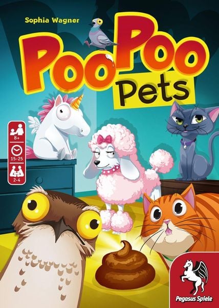 Produktbild: Pegasus 18338G - Poo Poo Pets, Geschicklichkeitsspiel