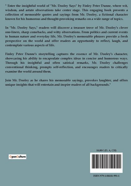 Produktbild: Mr. Dooley Says