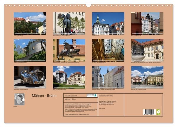 Produktbild: M&auml;hren - Br&uuml;nn (Wandkalender 2026 DIN A2 quer), CALVENDO Monatskalender