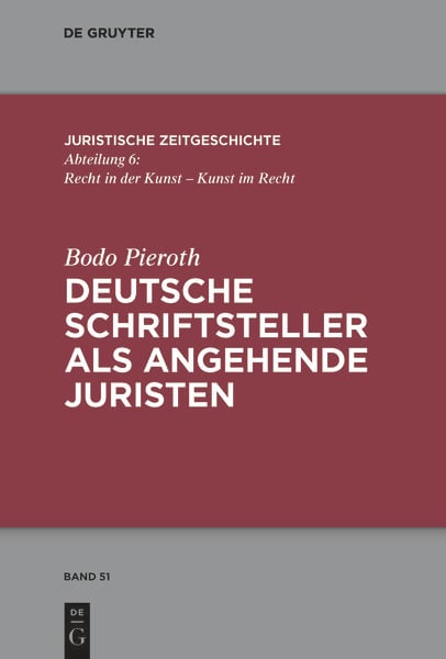 Produktbild: Deutsche Schriftsteller als angehende Juristen