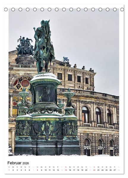 Produktbild: Bilder aus Dresden (Tischkalender 2026 DIN A5 hoch), CALVENDO Monatskalender
