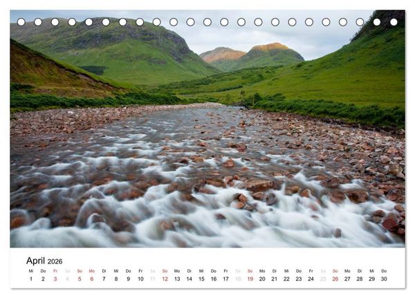 Produktbild: Schottland 2026 - Wildes Land im Norden (Tischkalender 2026 DIN A5 quer), CALVENDO Monatskalender