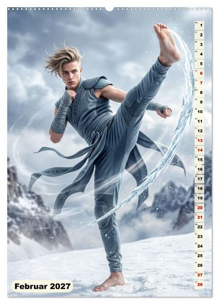 Produktbild: Die Kunst des Kampfes (Wandkalender 2027 DIN A2 hoch), CALVENDO Monatskalender
