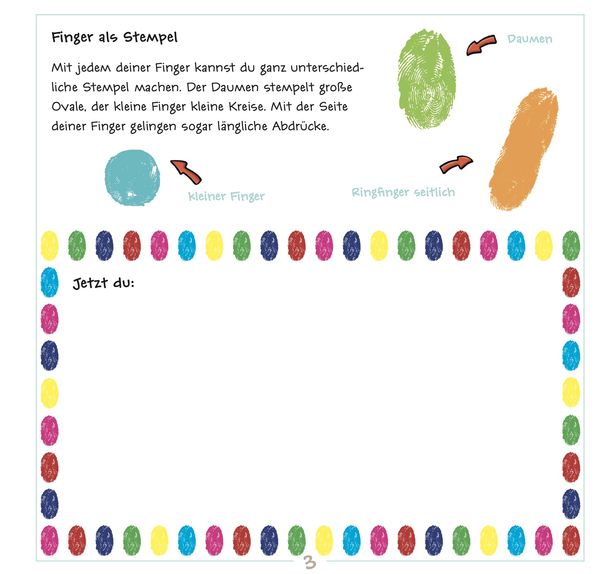 Produktbild: Fingerstempeln. Bastelblock Ostern