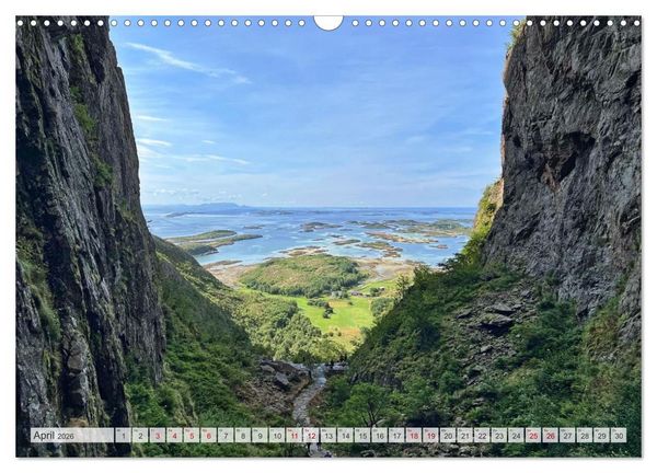 Produktbild: Wandern in Norwegen - Einklang von Gebirge und Meer (Wandkalender 2026 DIN A3 quer), CALVENDO Monatskalender
