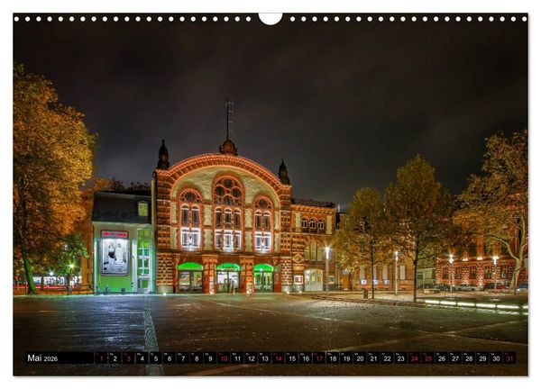 Produktbild: City Lights Saarbr&uuml;cken (Wandkalender 2026 DIN A3 quer), CALVENDO Monatskalender