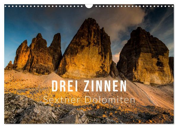 Produktbild: Drei Zinnen. Sextner Dolomiten (Wandkalender 2026 DIN A3 quer), CALVENDO Monatskalender