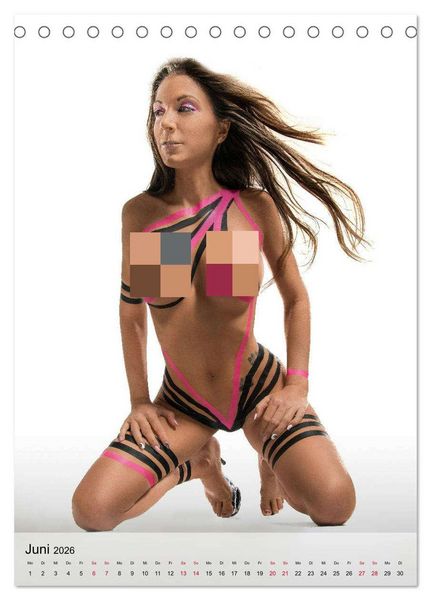 Produktbild: grlz Taped Sexy Girl (Tischkalender 2026 DIN A5 hoch), CALVENDO Monatskalender