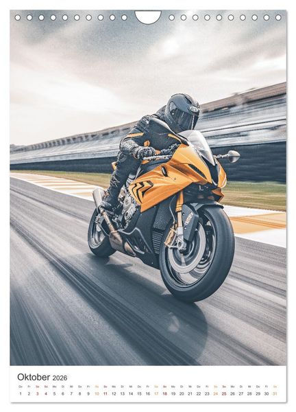 Produktbild: Motorradsport (Wandkalender 2026 DIN A4 hoch), CALVENDO Monatskalender