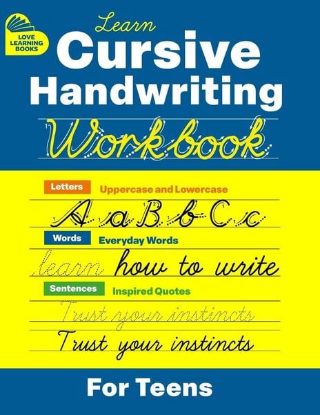 Produktbild: Cursive Handwriting Workbook for Teens