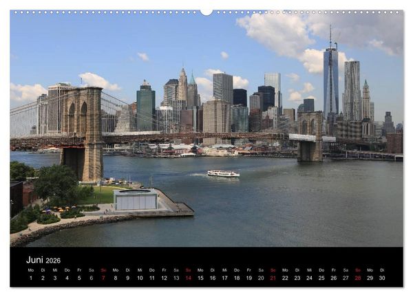 Produktbild: New York City (Wandkalender 2026 DIN A2 quer), CALVENDO Monatskalender