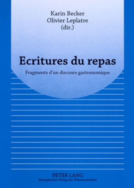 Produktbild: Ecritures du repas