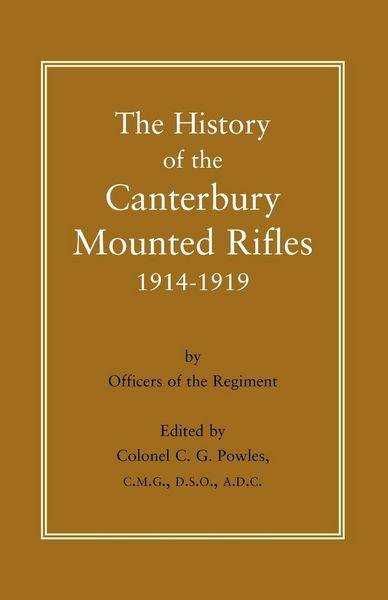 Produktbild: History of the Canterbury Mounted Rifles 1914-1919