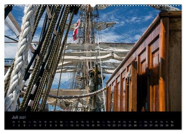 Produktbild: Segelschiffe - Maritime Details (hochwertiger Premium Wandkalender 2027 DIN A2 quer), Kunstdruck in Hochglanz