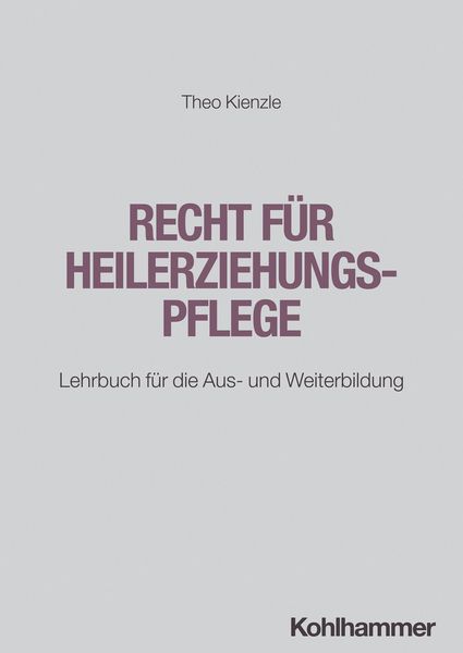 Produktbild: Recht f&uuml;r Heilerziehungspflege