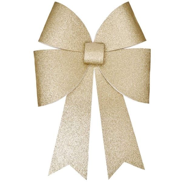 Bastelset XL-Schleife, Glitter, Gold , 200 g/m²