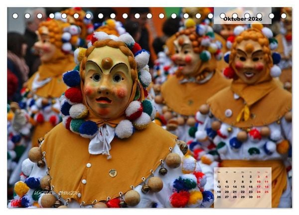 Produktbild: Schw&auml;bisch alemannische Fasnet (Tischkalender 2026 DIN A5 quer), CALVENDO Monatskalender