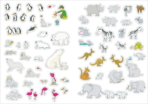 Produktbild: Gro&szlig;es Sticker-Buch. Zoo