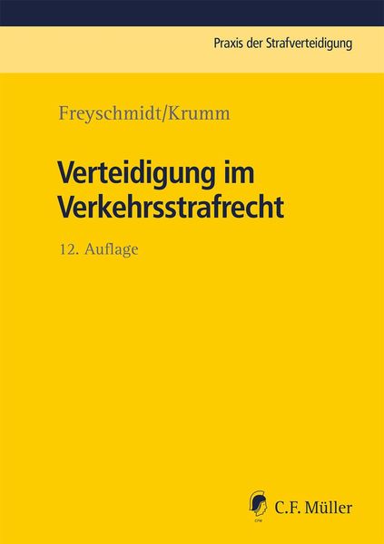 Produktbild: Verteidigung im Verkehrsstrafrecht