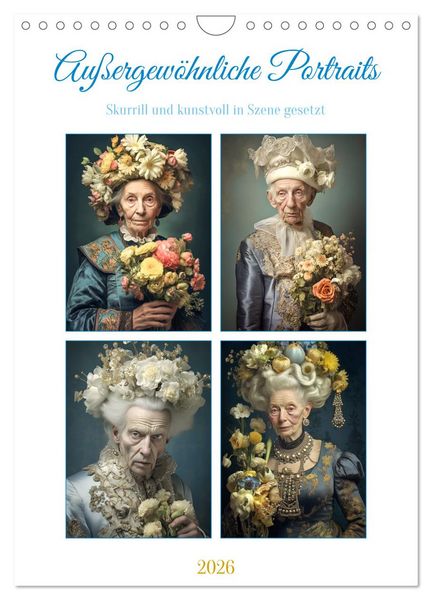 Produktbild: Au&szlig;ergew&ouml;hnliche Portraits (Wandkalender 2026 DIN A4 hoch), CALVENDO Monatskalender
