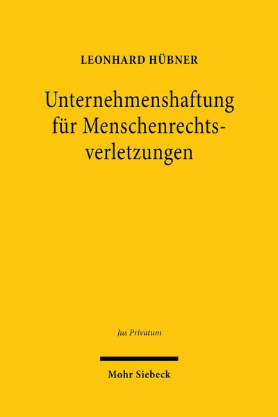 Produktbild: Unternehmenshaftung f&uuml;r Menschenrechtsverletzungen