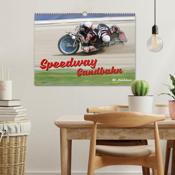 Produktbild: Speedway Sandbahn (Wandkalender 2026 DIN A3 quer), CALVENDO Monatskalender