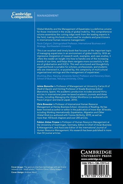 Produktbild: Global Mobility and the Management of Expatriates