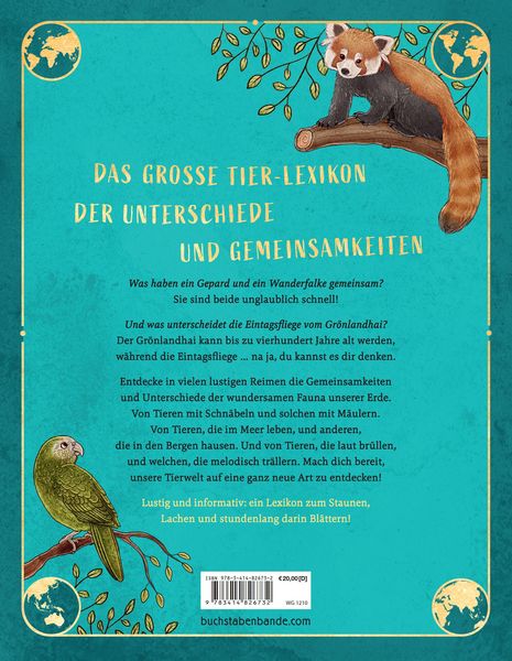 Produktbild: Wir sind die Tiere dieser Welt - Das gro&szlig;e Tier-Lexikon der Gemeinsamkeiten und Unterschiede