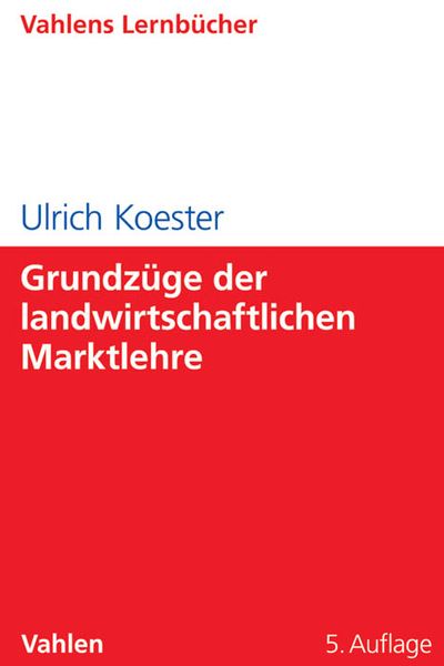 Produktbild: Grundz&uuml;ge der landwirtschaftlichen Marktlehre