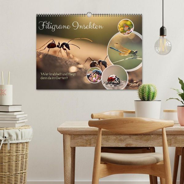 Produktbild: Filigrane Insekten (Wandkalender 2026 DIN A3 quer), CALVENDO Monatskalender