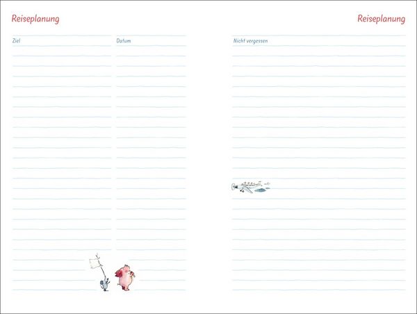 Produktbild: Helme Heine: Familienplaner-Buch A6 2026