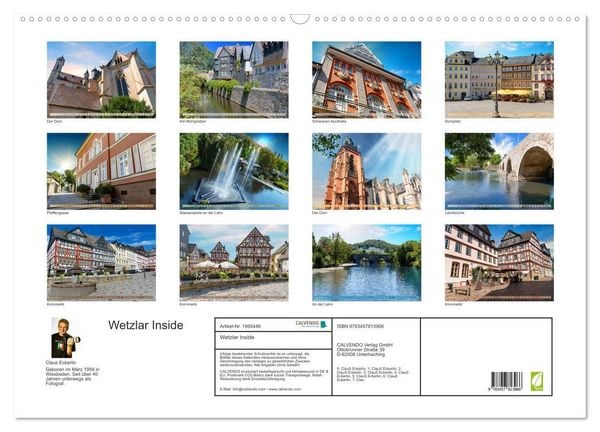 Produktbild: Wetzlar Inside (Wandkalender 2026 DIN A2 quer), CALVENDO Monatskalender