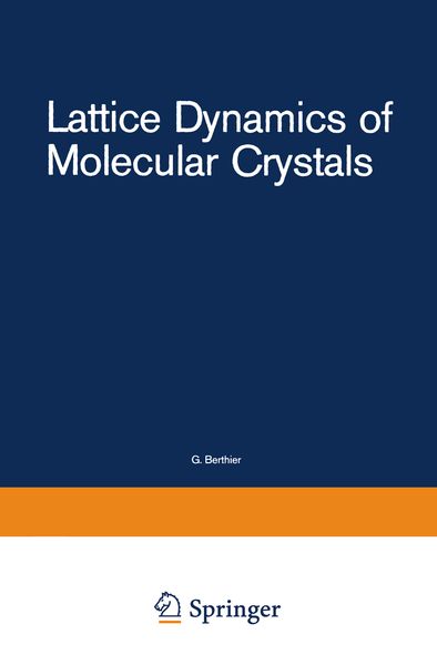 Produktbild: Lattice Dynamics of Molecular Crystals